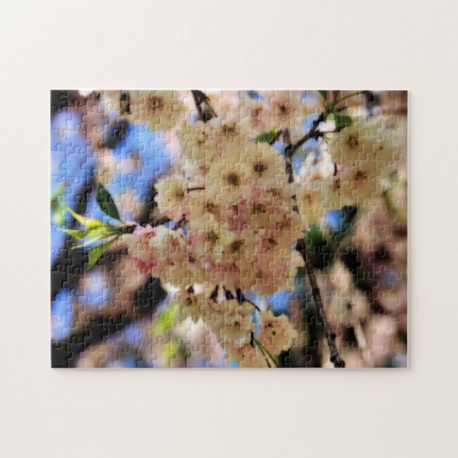 Pink Spring Blossoms Flower Orton Effect  Jigsaw Puzzle (Horizontal)