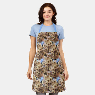 Pink Spring Flower Blossoms Nature Art Pattern   Apron