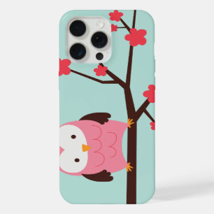 Pink Spring Owl iPhone Case
