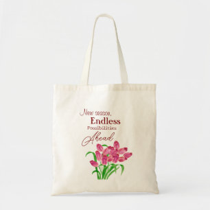 Pink Spring Tote Bag