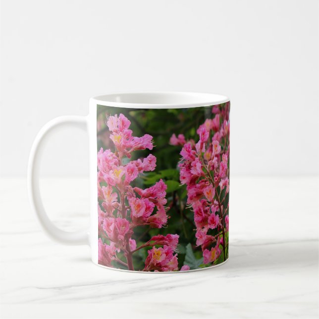 Pink Spring Tree Blossoms  Coffee Mug (Left)