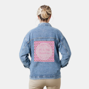 Pink Spring Wedding Cherry blossom and cherries Denim Jacket