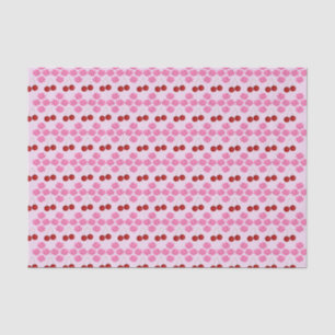 Pink Spring Wedding Cherry blossom and cherries Tissue Paper