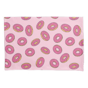 Pink Sprinkle Doughnut Pattern Pillowcase