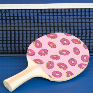 Pink Sprinkle Doughnut Pattern Ping Pong Paddle