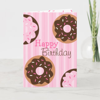 Pink Sprinkled Doughnut Card