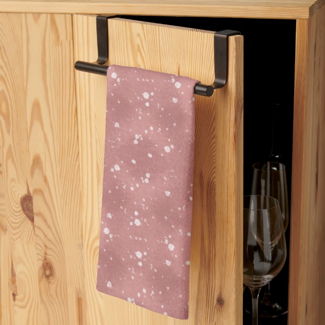 Pink Sprinkles Tea Towel (Thirds Fold)