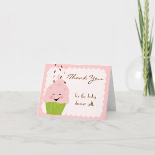 Pink Sprinkles Thank You Card