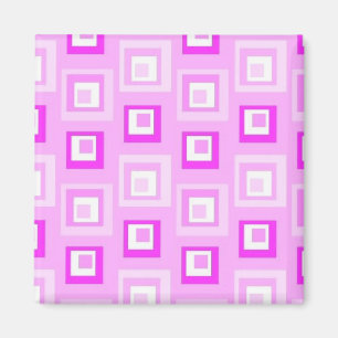 Pink squares magnet