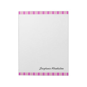 Pink Squares Notepad