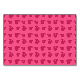 Pink squirrel pattern table number