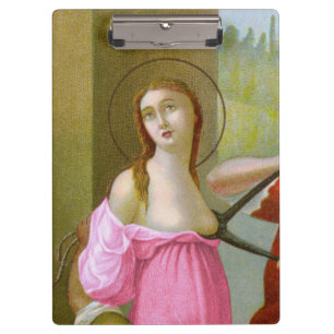 Pink St. Agatha (M 003) Clipboard