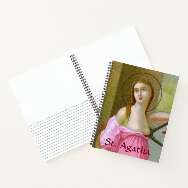 Pink St. Agatha (M 003) Notebook (Inside)