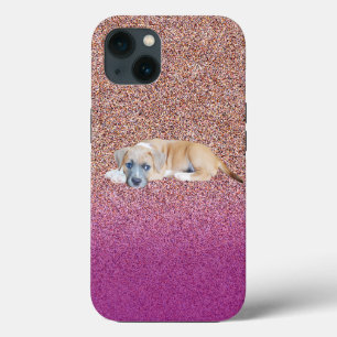 Pink Staffy Bull Terrier Puppy, iPhone 13 Case