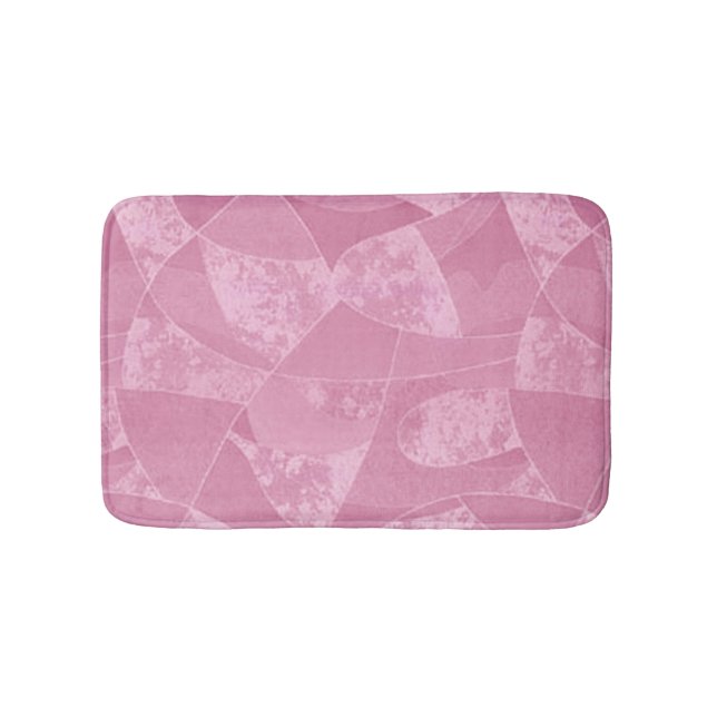 Pink Stain Glass Bath Mat (Front)