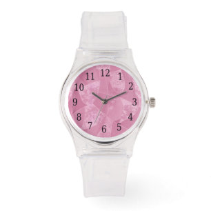 Pink Stain Glass Watch
