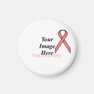 Pink Standard Ribbon by Kenneth Yoncich Magnet
