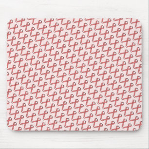 Pink Standard Ribbon by Kenneth Yoncich Mouse Pad