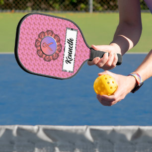 Pink Standard Ribbon by Kenneth Yoncich Pickleball Paddle