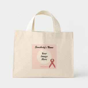 Pink Standard Ribbon Template by Kenneth Yoncich Mini Tote Bag