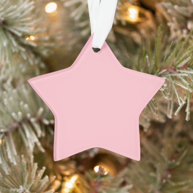 Pink Star Acrylic Ornament (Tree)