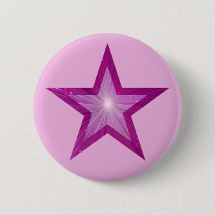 Pink Star button pale pink