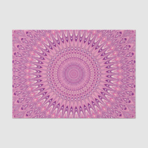 Pink star mandala tissue paper