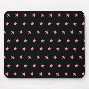 Pink Star Mouse Pad