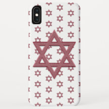 Pink Star of David Seamless