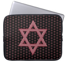 Pink Star of David Seamless