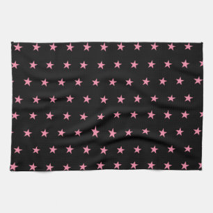 Pink Star Tea Towel
