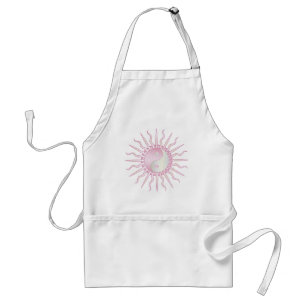 Pink Starburst Yin Yang Standard Apron
