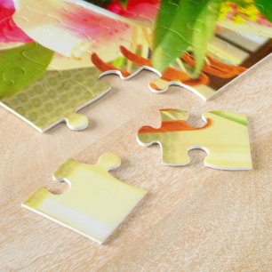 pink stargazer lily puzzle