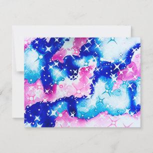 Pink Stars Card