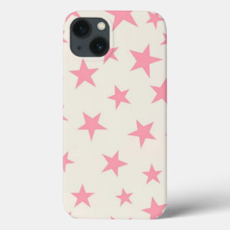 Pink stars iPhone 13 case