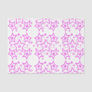 Pink Stars Tissue Paper