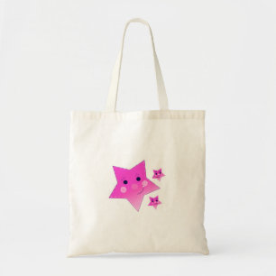 Pink Stars Tote Bag
