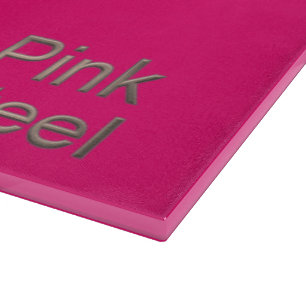 Pink Steel fuchsia glass cutting board