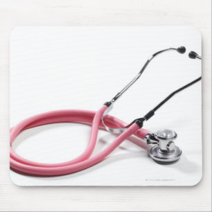 Pink Stethoscope Mouse Pad