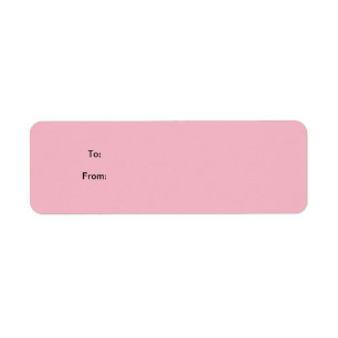 Pink Sticker Gift Tag