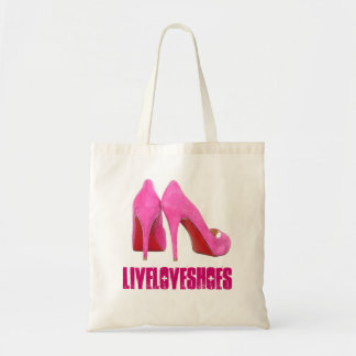 Pink Stilettos Shoe Addict Tote Bag