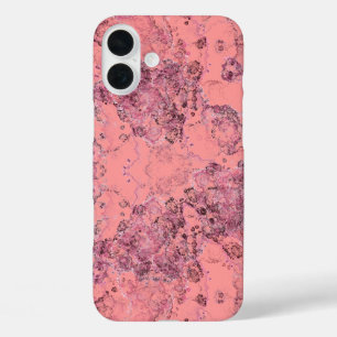 Pink Stone Abstract iPhone 16 Plus Case