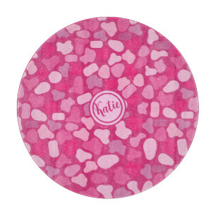 Pink Stone Pattern-Barbie Inspired Cutting Board