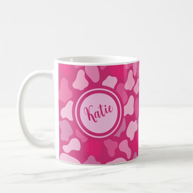 Pink Stone Pattern- Coffee Mug (Left)