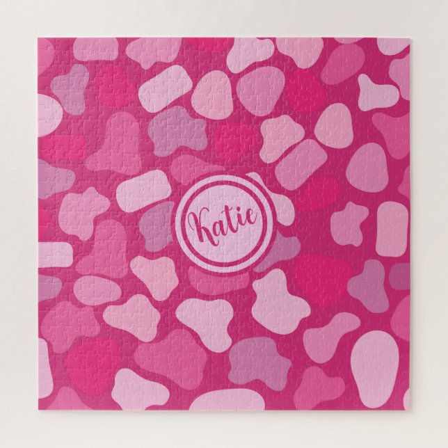 Pink Stone Pattern- Jigsaw Puzzle (Vertical)
