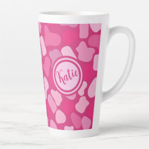 Pink Stone Pattern- Latte Mug
