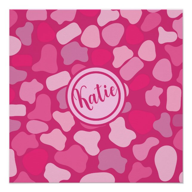 Pink Stone Pattern- Poster (Front)