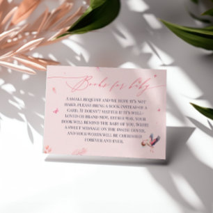 Pink Stork Books for Baby Enclosure Card