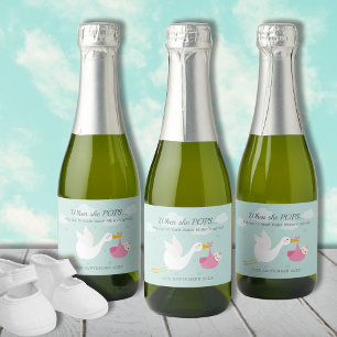 Pink Stork Bundle Pop It Mini Sparkling Wine Label