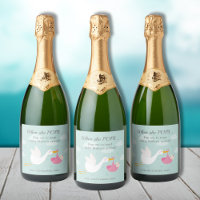 Pink Stork Bundle Pop It Sparkling Wine Label